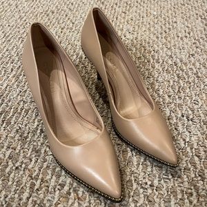 Coach Beige Pointed Toe Heels